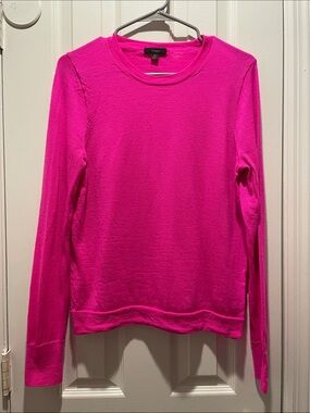 J. Crew Women's Crewneck Sweater - Bright Pink